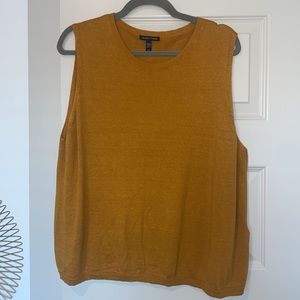 Eileen Fisher Mustard Sleeveless Top